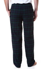 Load image into Gallery viewer, Castaway Flannel Sleep Pant in Black Watch Plaid
