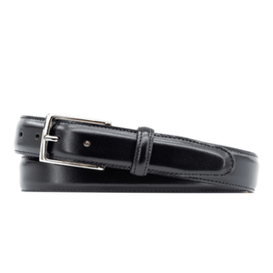 Martin Dingman Smith Leather Belt in Black