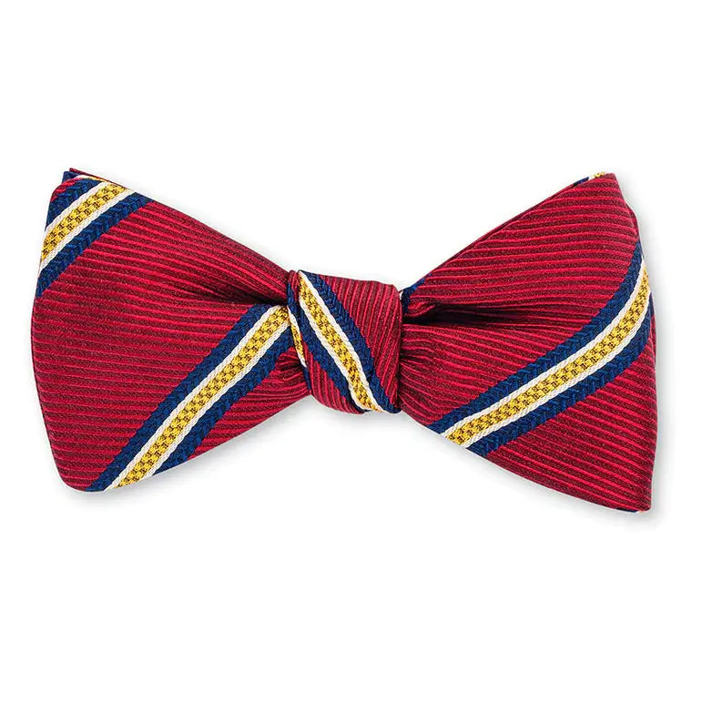 R. Hanauer Carver Stripes Bow Tie in Red