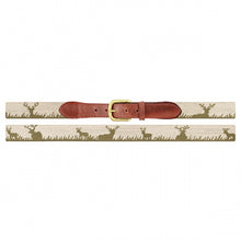 Load image into Gallery viewer, Smathers &amp; Branson Deer Hunting Needlepoint Belt
