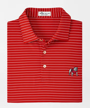 Load image into Gallery viewer, Peter Millar Georgia Standing Bulldog Crafty Performance Jersey Polo in Red3
