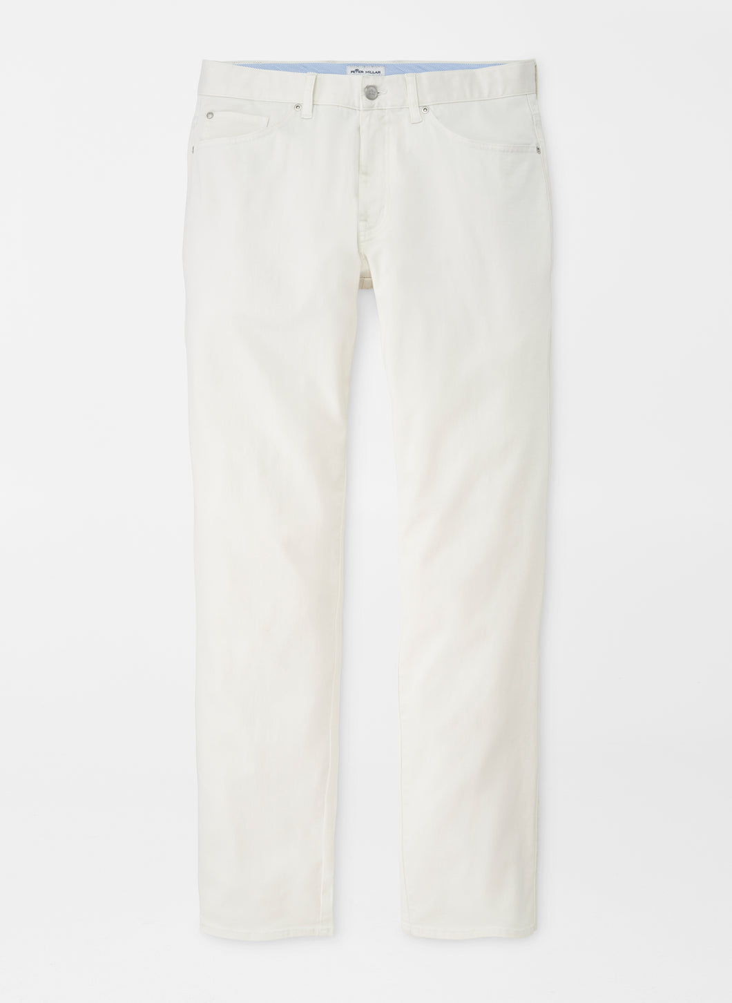 Peter Millar Ultimate Sateen Five-Pocket Pant in Ivory