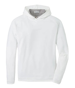 Peter Millar Pine Performance Hoodie in White