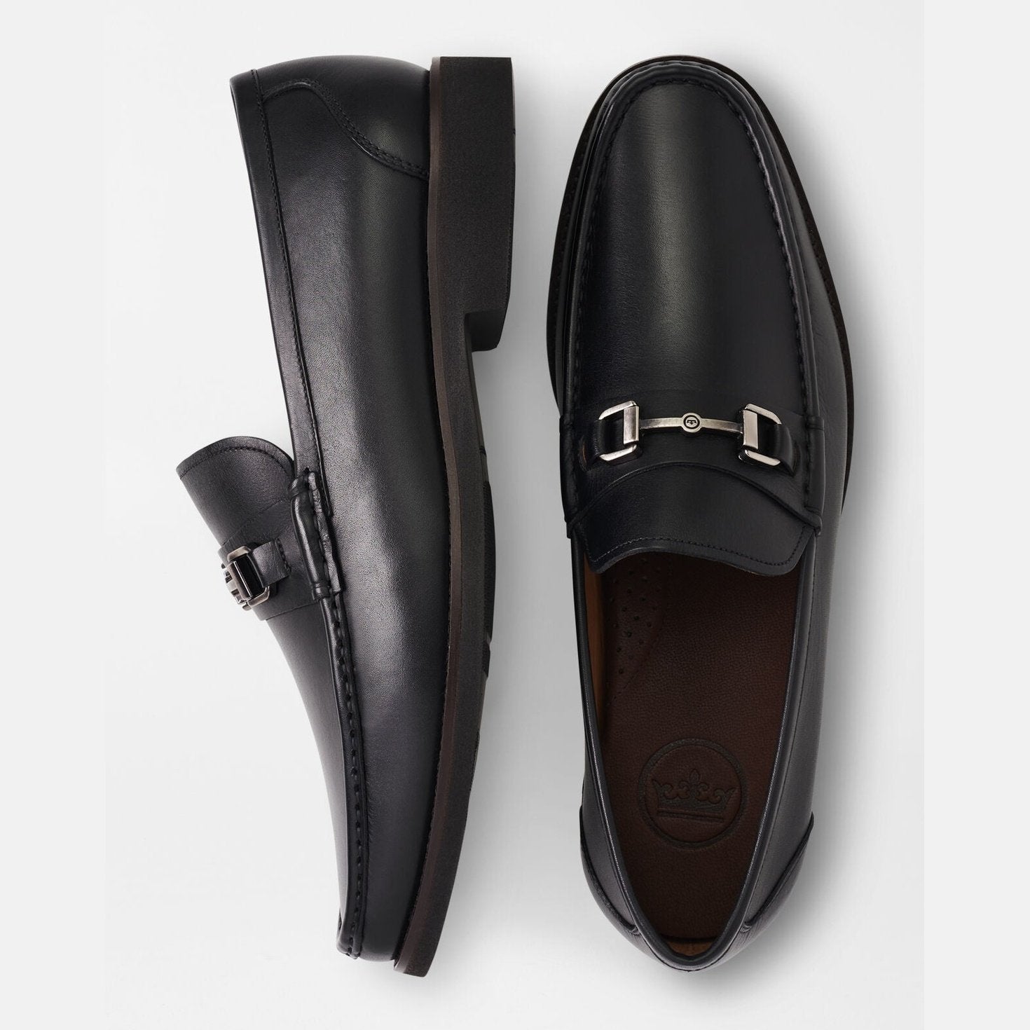 Peter Millar Leather Bit Loafer in Black – Boardroom Clothing Company