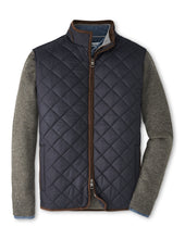 Load image into Gallery viewer, Peter Millar Essex Quilted Travel Vest in Black
