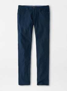 Peter Millar Flannel Five-Pocket Pant in Atlantic Blue