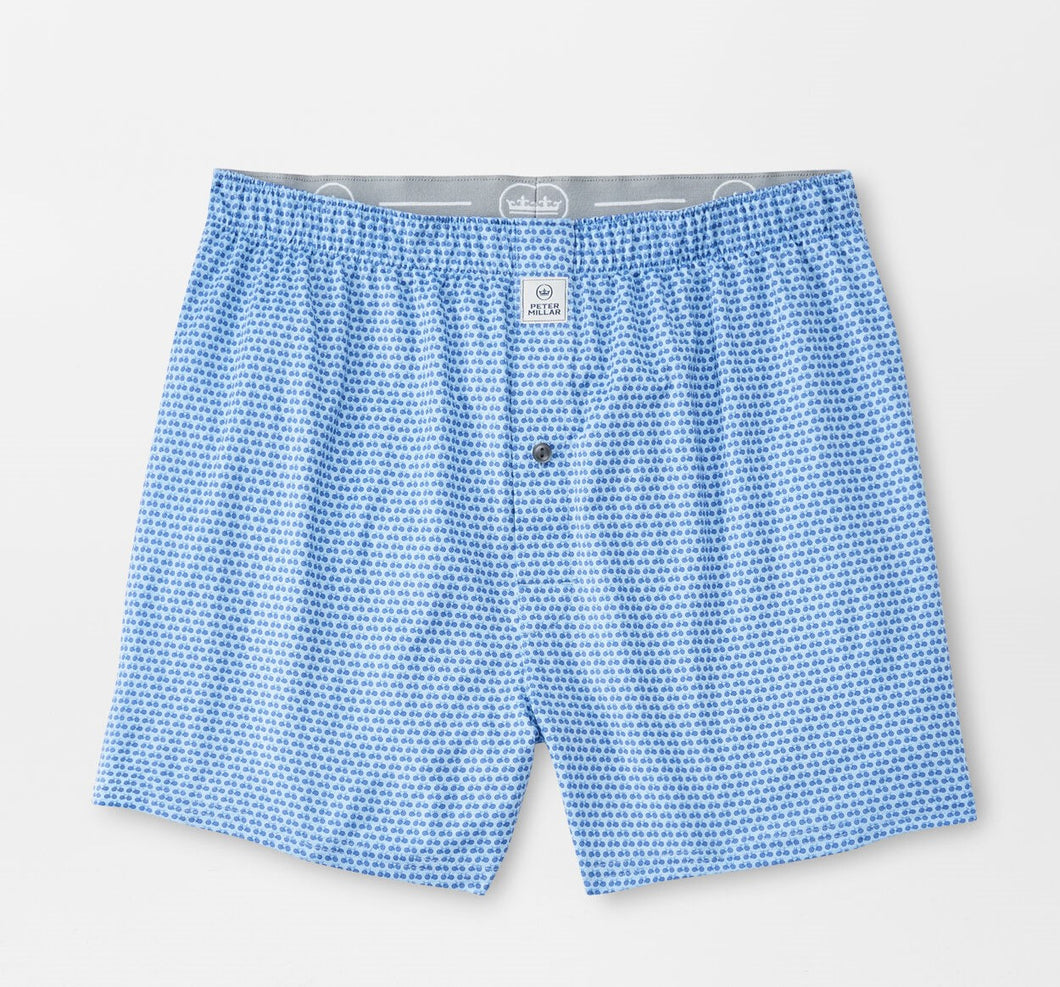 Peter Millar Midnight Performance Boxer in Cottage Blue