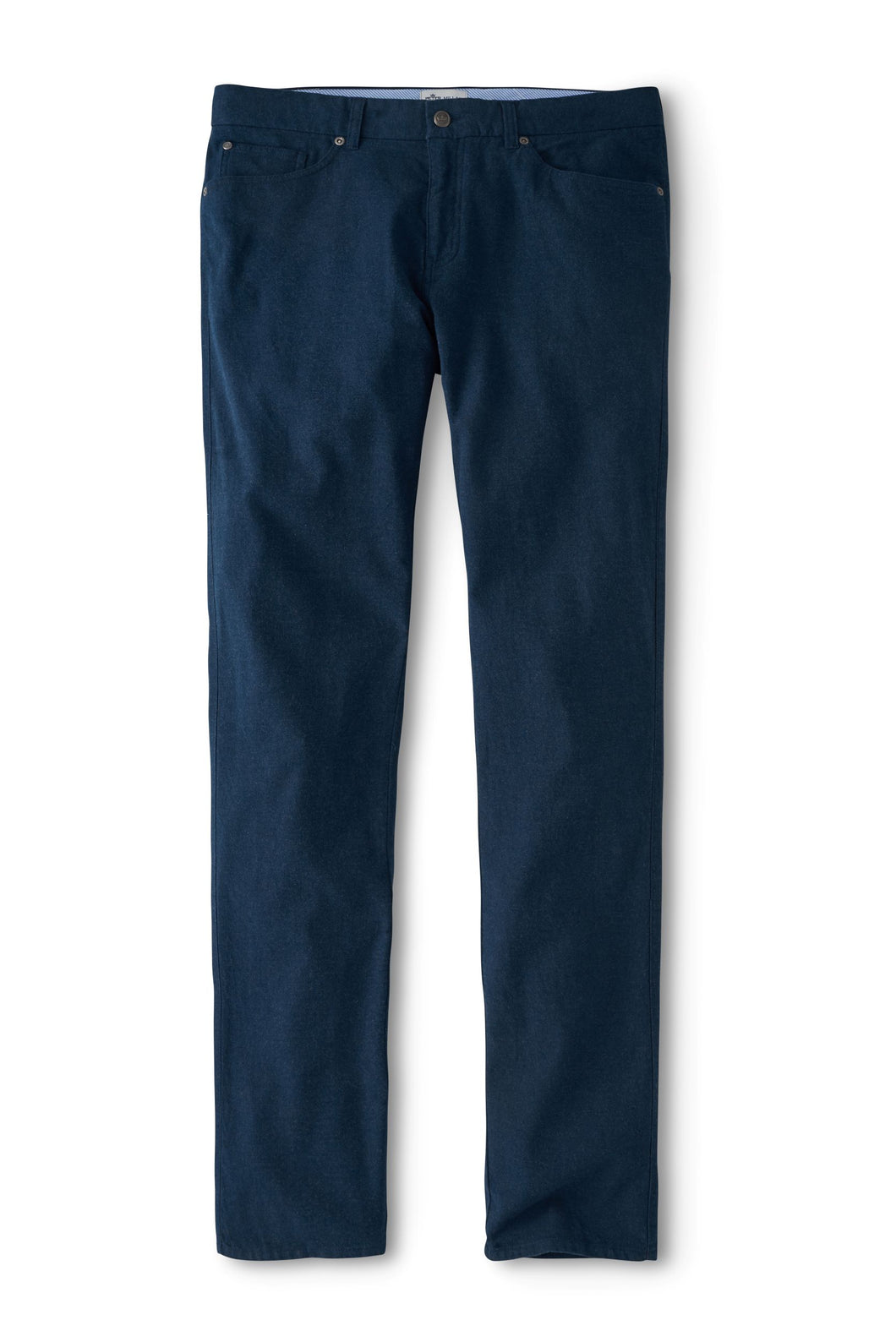 Peter Millar Cotton Flannel Five-Pocket Pant in Atlantic Blue