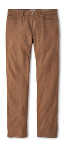 Peter Millar Cotton Flannel Five-Pocket Pant in Scotch