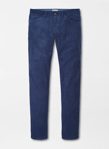 Peter Millar Superior Soft Corduroy Five-Pocket Pant in Ocean Blue