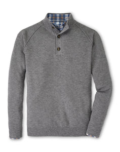 Peter Millar Parkway Textured 3-Button Mock in Gale Grey