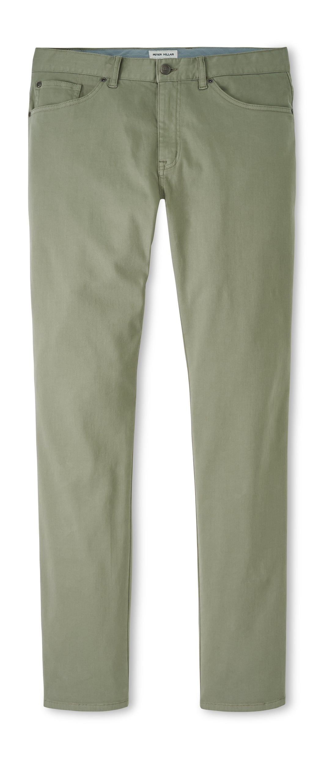 Peter Millar Ultimate Sateen Five-Pocket Pant in Sage