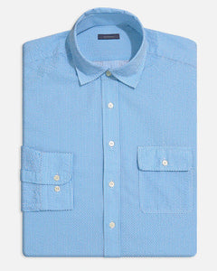 Turtleson Collin Polka Dot Sport Shirt in Luxe Blue