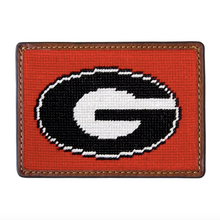 Load image into Gallery viewer, Smathers &amp; Branson Georgia Needlepoint Card Wallet in Red
